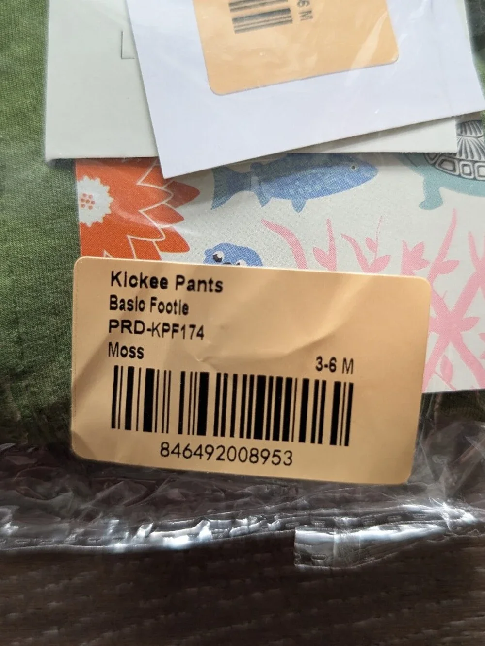NWT Kickee Pants Basic Footie with Snaps in Moss Size 3-6 Months